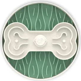 Puzzle Feeder Interactive Dog Bowl (Broken Wave, Green)