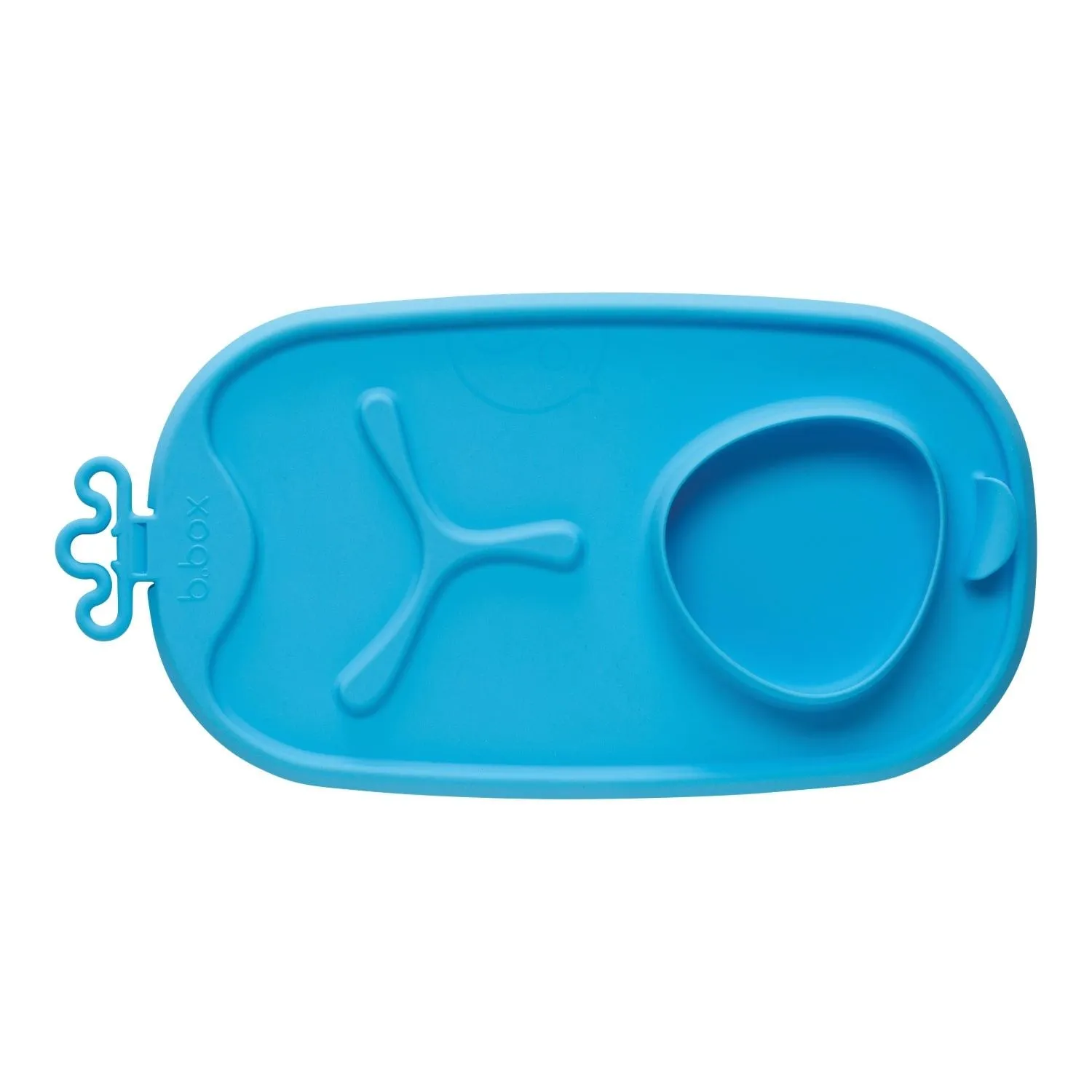 Roll & Go Mealtime Mat with Spoon Blue