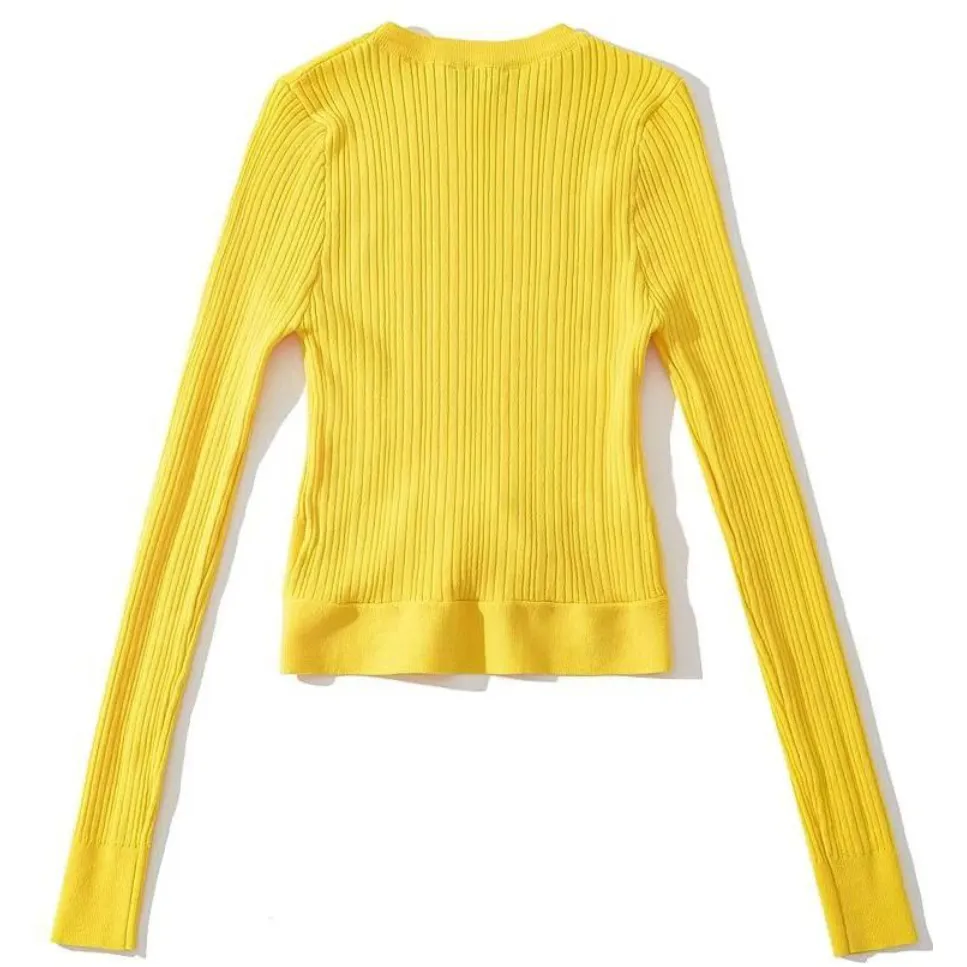 Round Neck Knitted Pullover