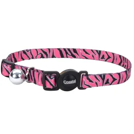 Safe Cat Breakaway Collar - Zebra Pink