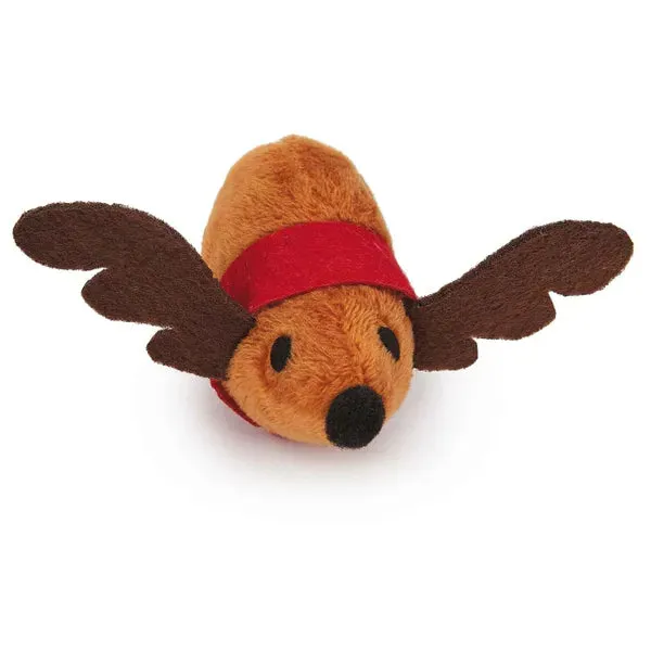 Savvy Tabby 2-Pack Reindeer Catnip Mice