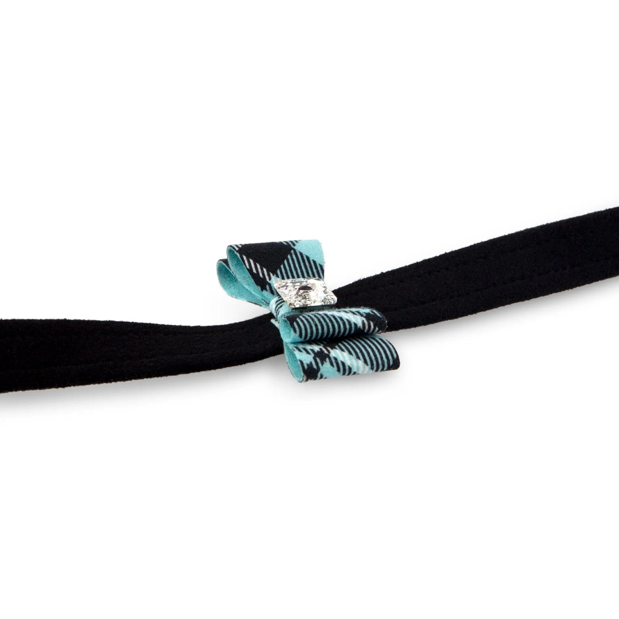 Scotty Leash Tiffi Plaid Big Bow