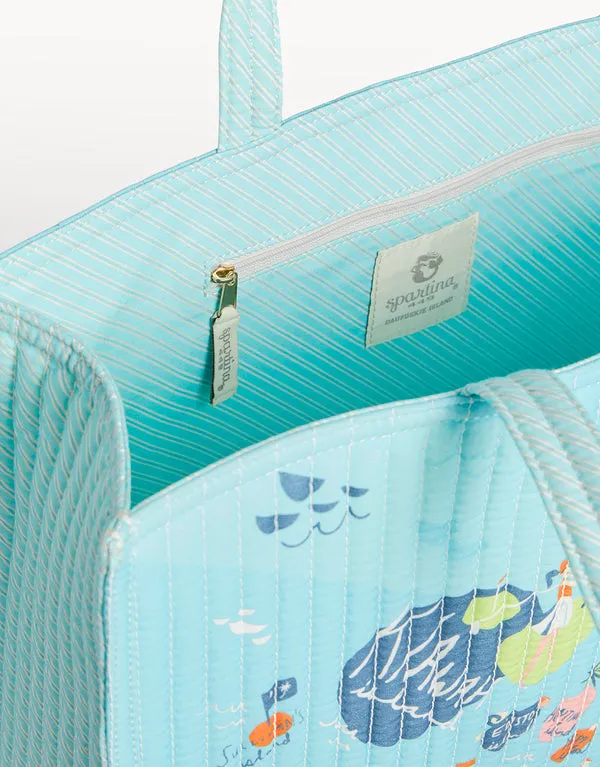 Sea Island Quilted Market Tote