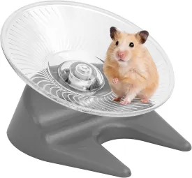 Silent Hamster Exercise Wheels - Quiet Spinner Hamster Running Wheels with Adjustable Stand for Gerbils Mice Or Other Small Animals,Small