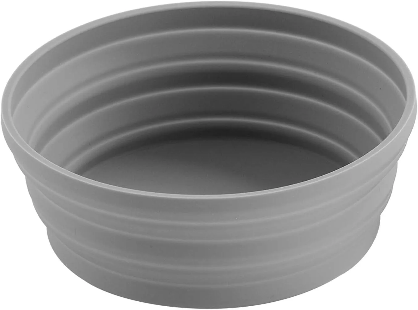 Silicone Expandable Collapsible Bowl for Travel Camping Hiking (Gray(L))