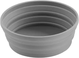Silicone Expandable Collapsible Bowl for Travel Camping Hiking (Gray(L))