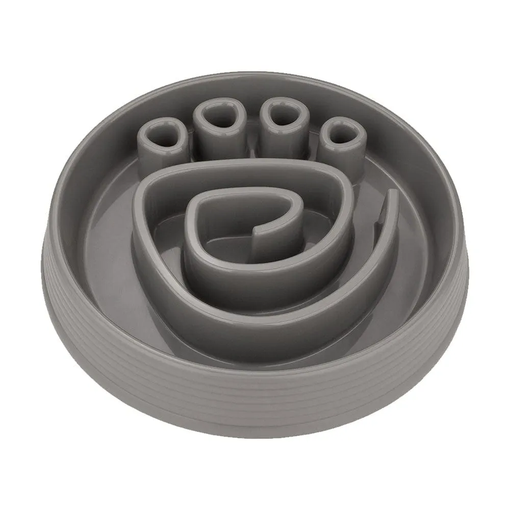 Slow feeder paw maze dog bowl