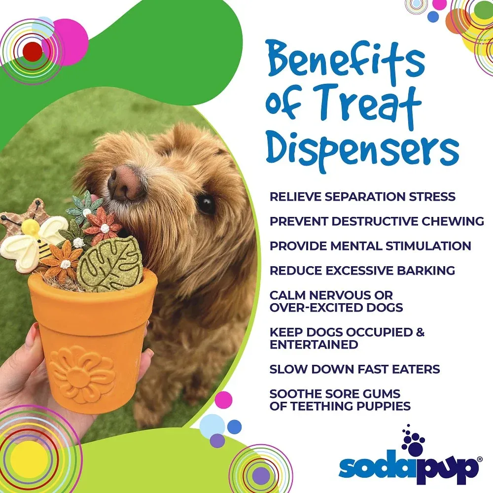 Sodapup Flower Pot Durable Treat Dispenser