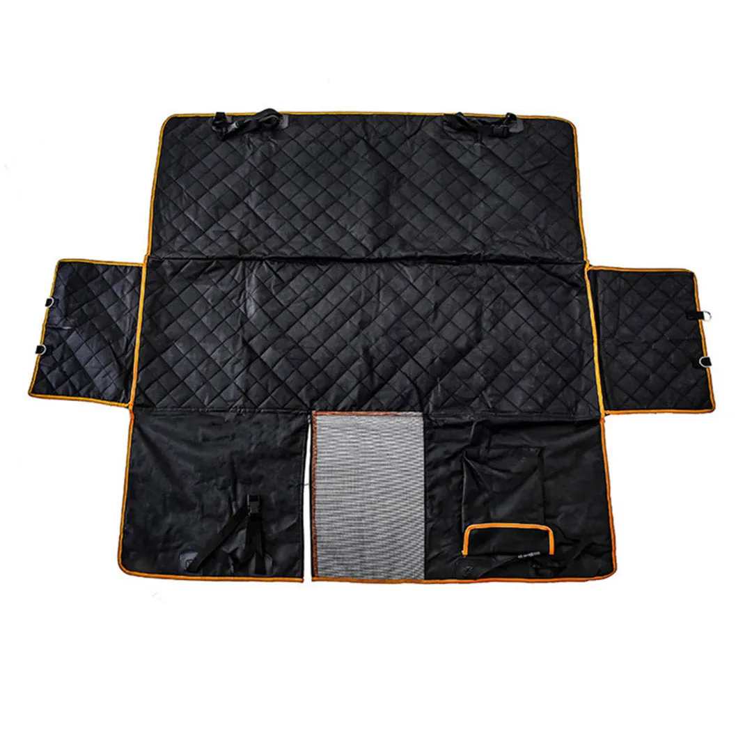 SOGA 2X 600D Oxford Cloth Waterproof Dog Car Cover Back Seat Protector Hammock Pet Mat Black
