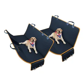 SOGA 2X 600D Oxford Cloth Waterproof Dog Car Cover Back Seat Protector Hammock Pet Mat Black