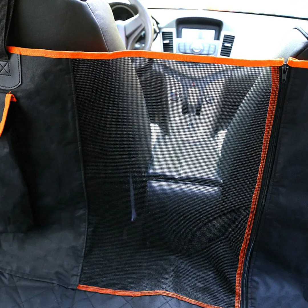 SOGA 2X 600D Oxford Cloth Waterproof Dog Car Cover Back Seat Protector Hammock Pet Mat Black