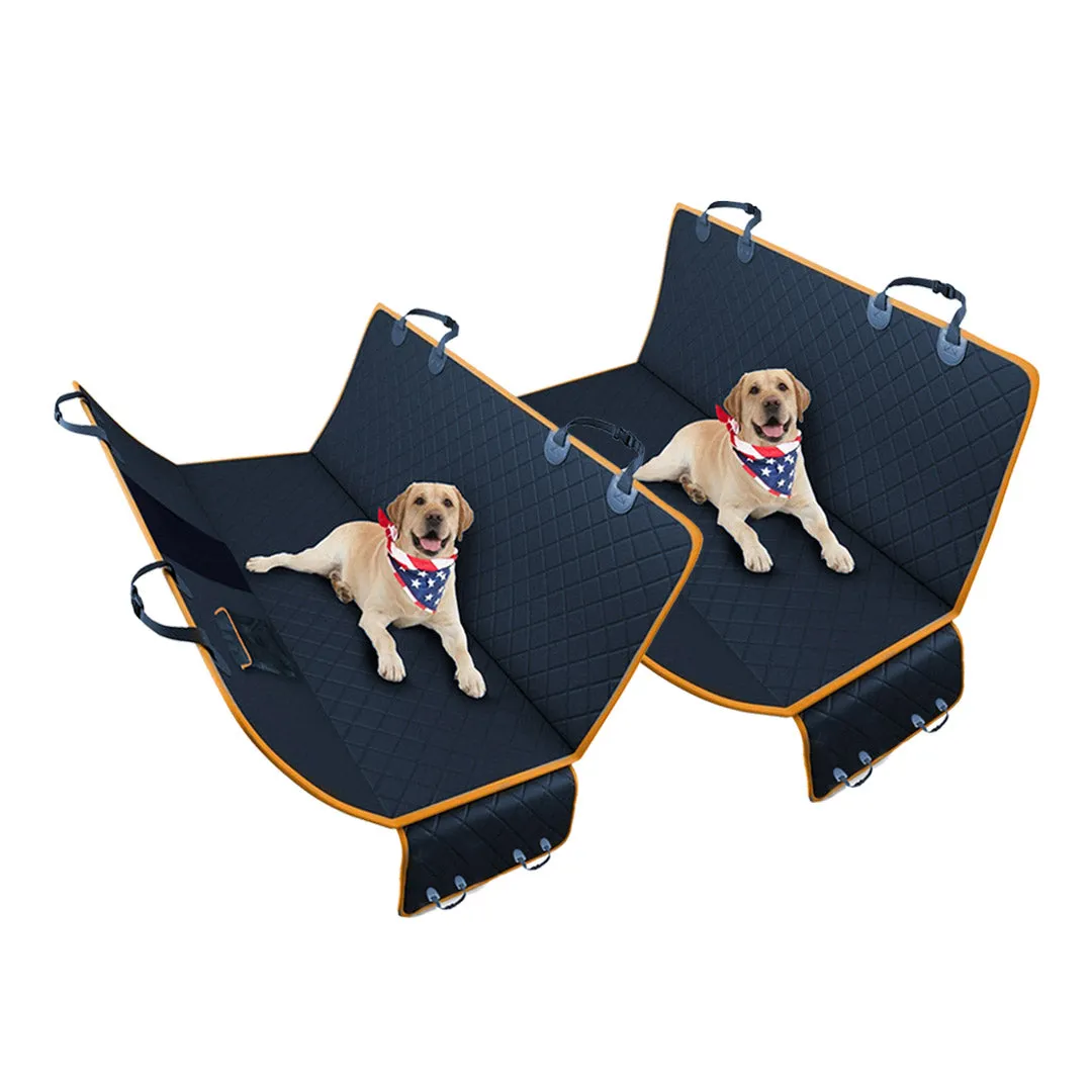 SOGA 2X 600D Oxford Cloth Waterproof Dog Car Cover Back Seat Protector Hammock Pet Mat Black