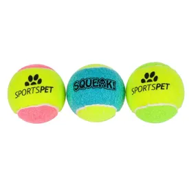 SPORTSPET Mini Squeak! Tennis Ball 1pc Random Colour