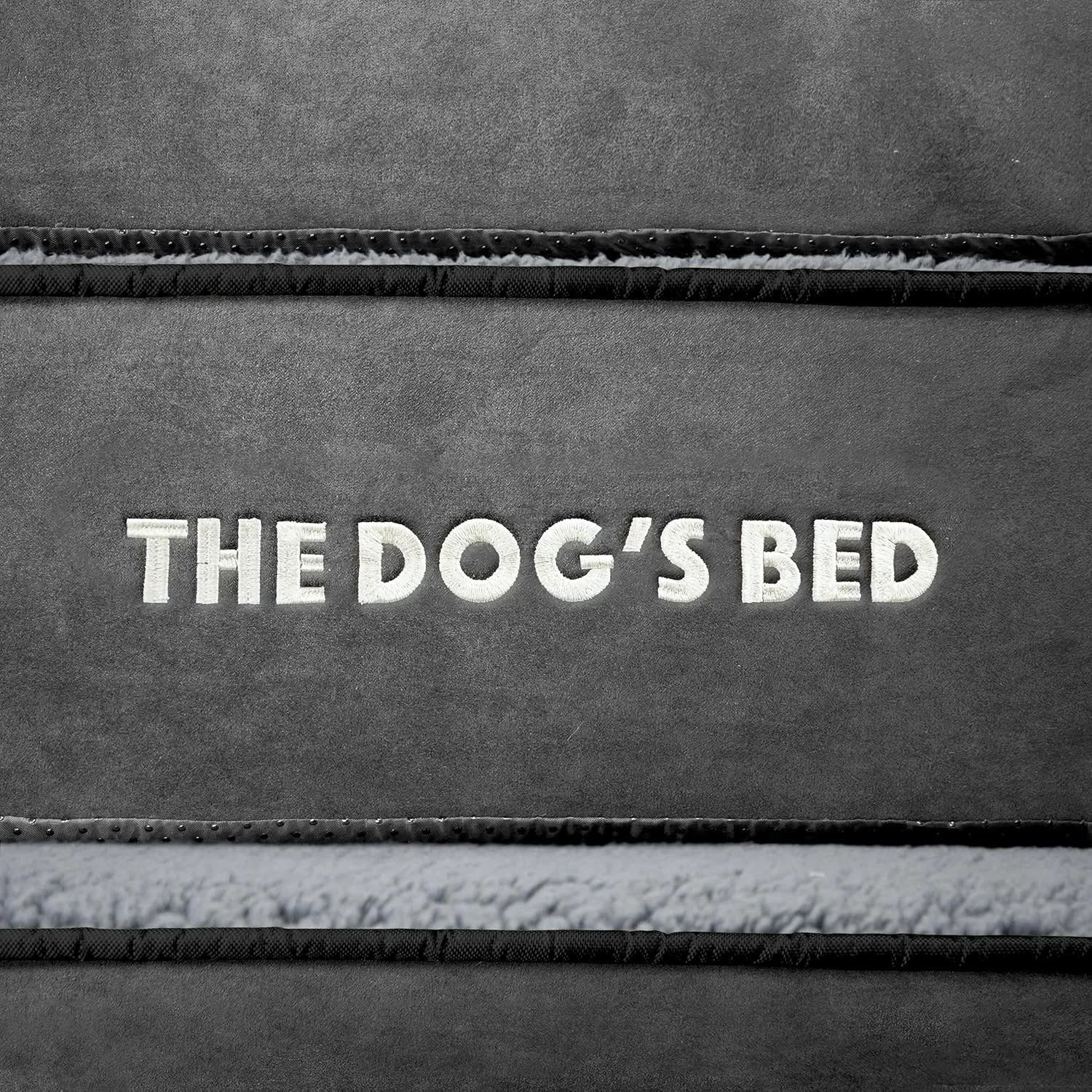 The Dogs Bed Medium Support Memory Foam Waterproof Corner Dog Bed, Large, Grey Plush, Eases Pet Arthritis & Hip Dysplasia Pain, Therapeutic & Supportive, Washable Plush Fabric Cover