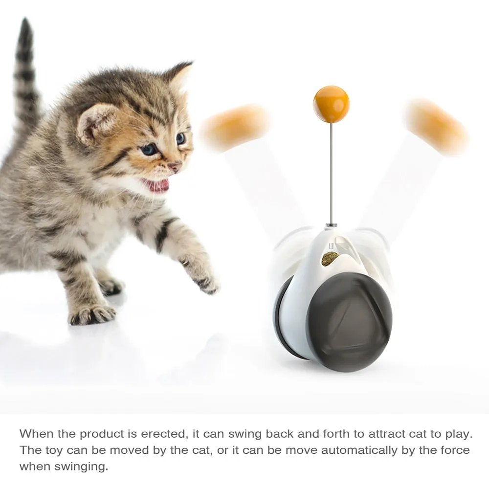 Tumbler Swing Toys for Cats Kitten Interactive Balance Cat Chasing Toy