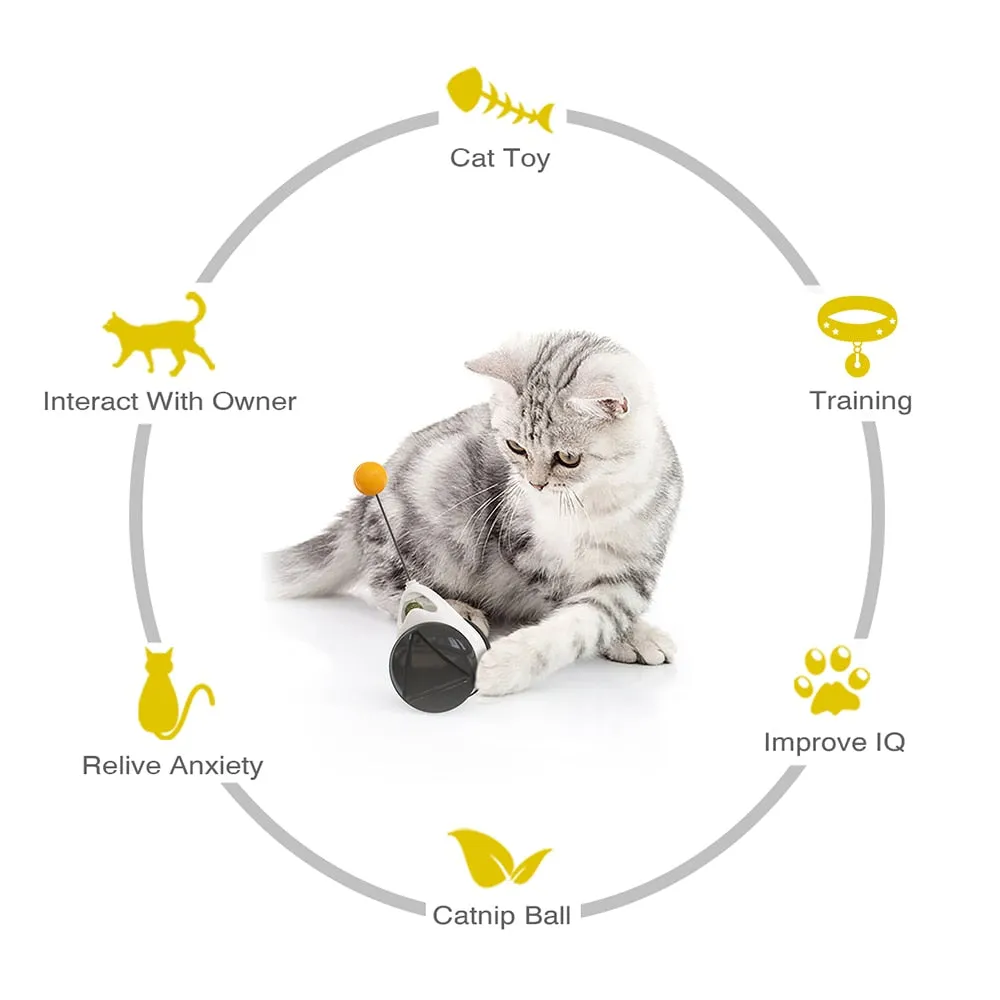 Tumbler Swing Toys for Cats Kitten Interactive Balance Cat Chasing Toy