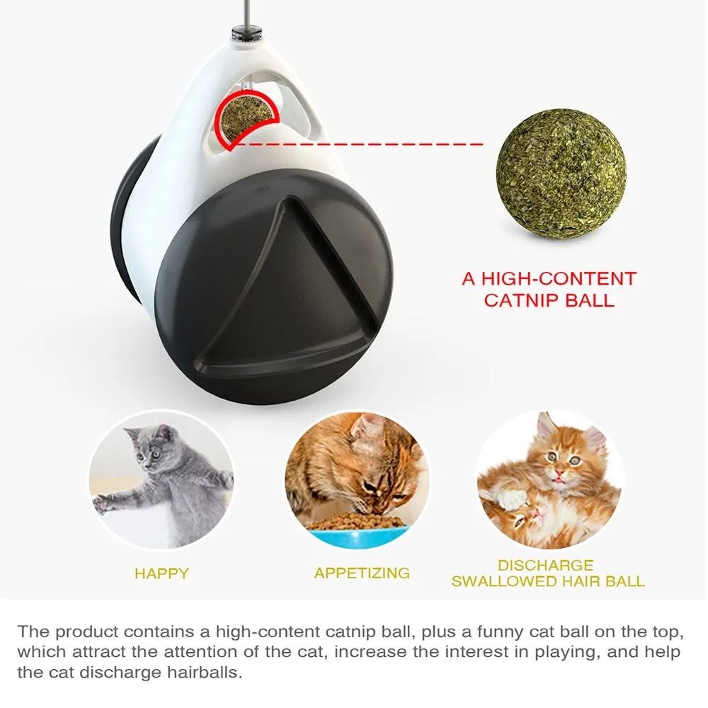 Tumbler Swing Toys for Cats Kitten Interactive Balance Cat Chasing Toy