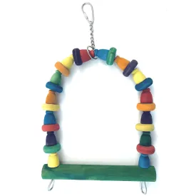 Tweeters Wooden Arch Swing Bird Toy