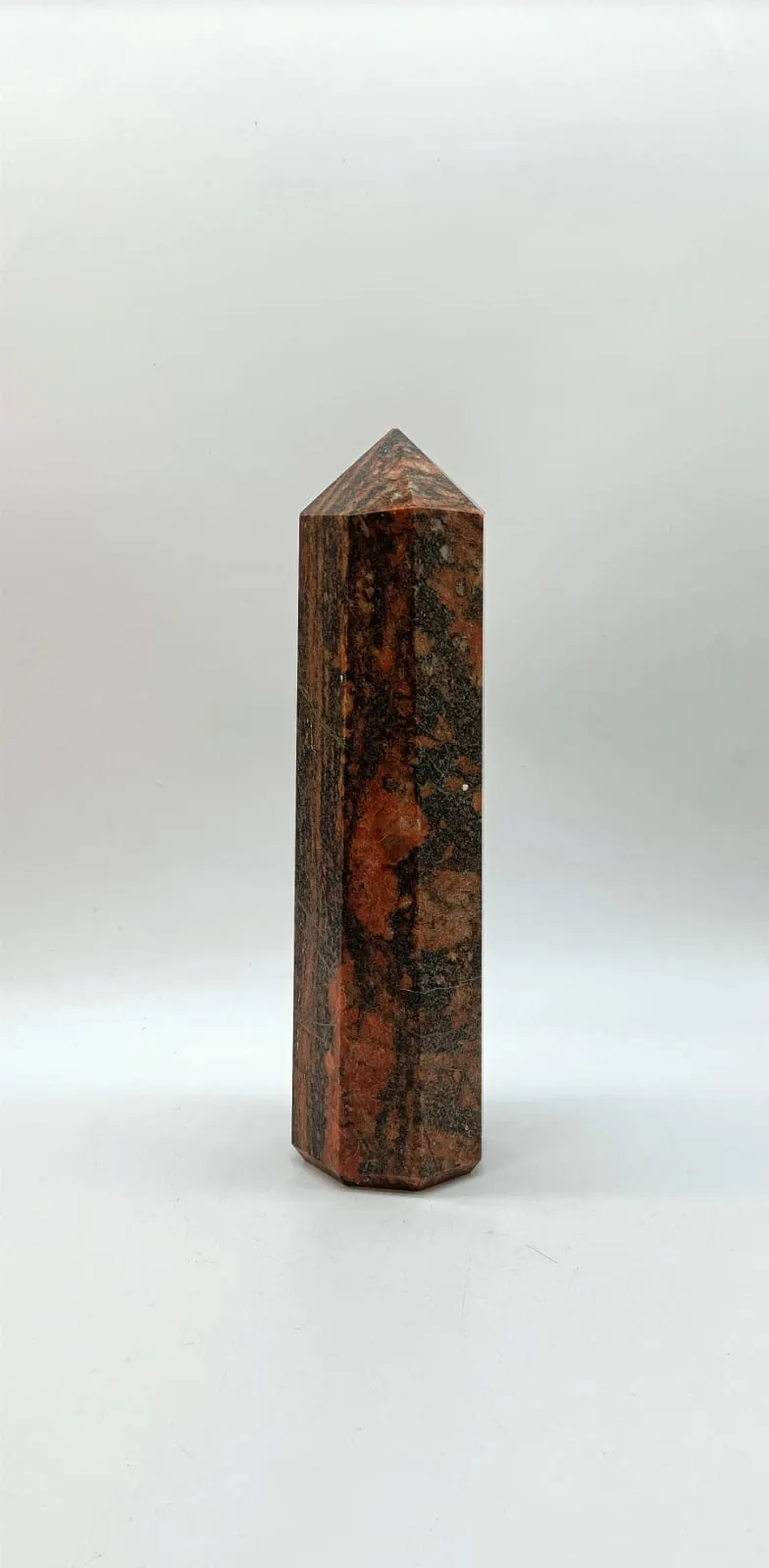 Unakite Obelisk 215mm x 63mm 1548g