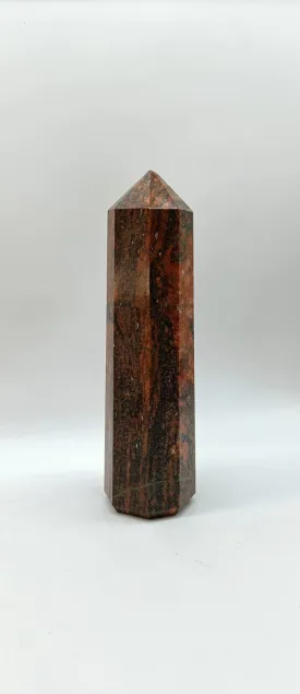 Unakite Obelisk 215mm x 63mm 1548g