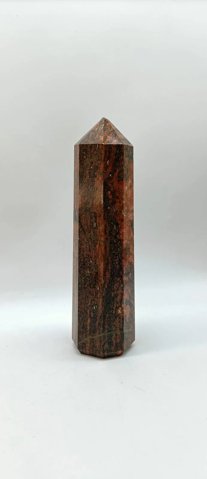 Unakite Obelisk 215mm x 63mm 1548g