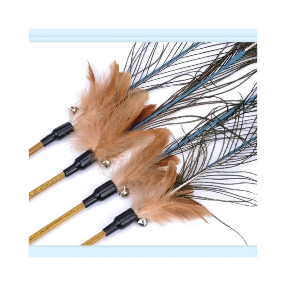 Wire Feather Teaser Wand