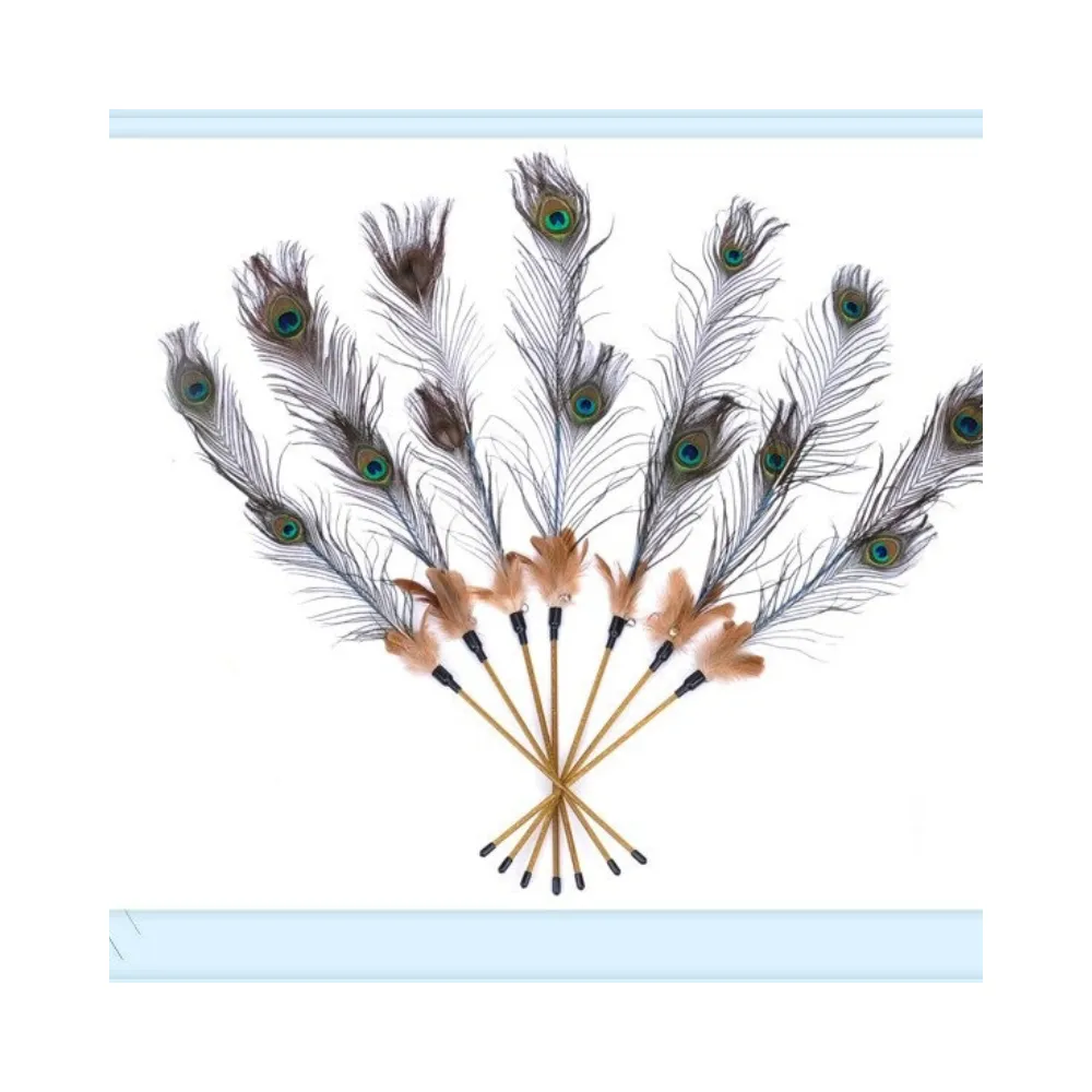 Wire Feather Teaser Wand